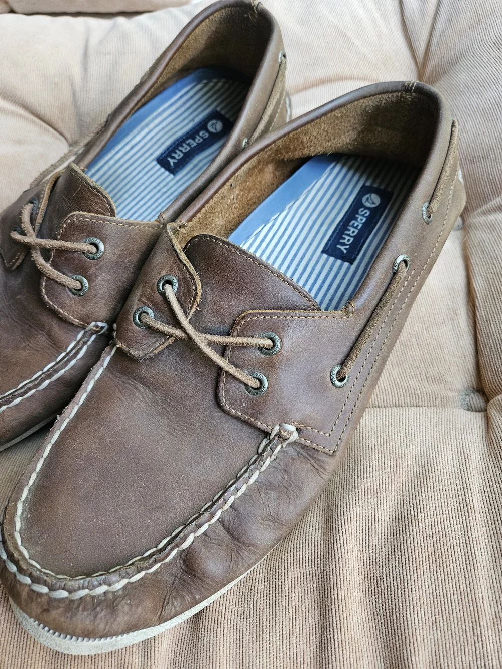 Sperry Men's Brown Leather Boat Shoes